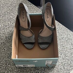 Life Stride Women's Glitter Heels - Silver